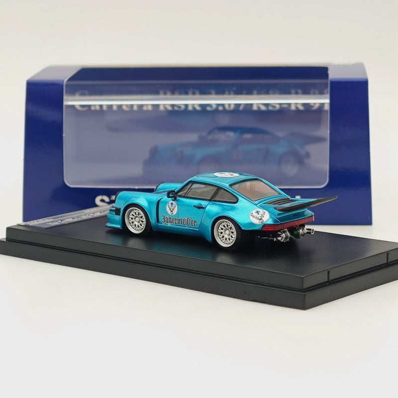 1/64 SW Carrera RSR 3.0/KS-R 911 Blue Diecast Models Car Collection