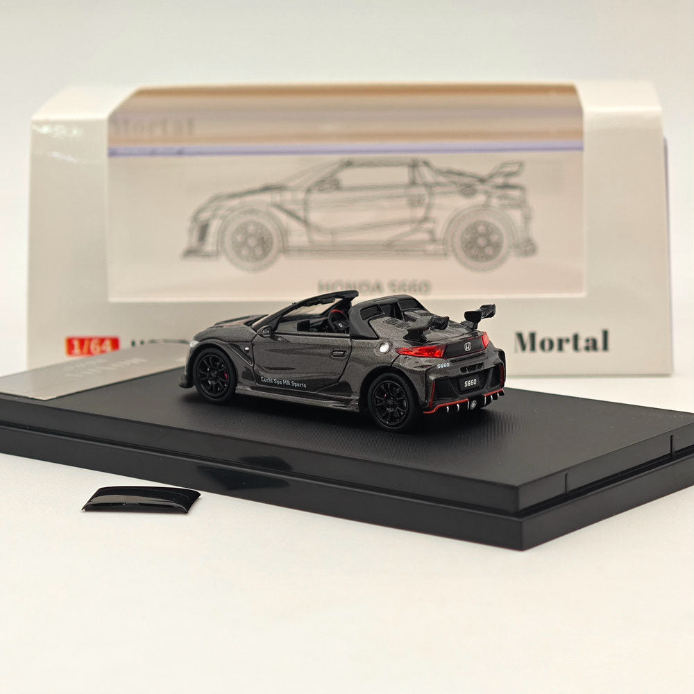 Mortal 1:64 Honda S660 Mugen Convertible with top cover Diecast Toys Car Models Collection Gifts Limited Edition