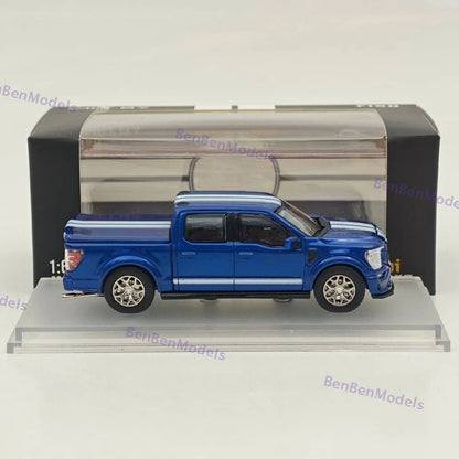 Fine Works64 1/64 F-150 Shelby Pickup Truck Blue With Accessories Diecast Model