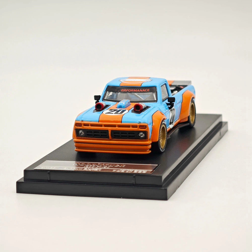 STREET WARRIOR 1:64 F-150 Performance Hoonitruck 1977 Gulf #20 Diecast Model Car Limited Collection