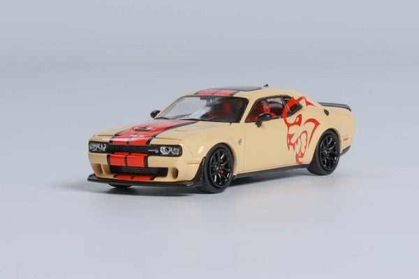 Stance Hunters 1/64 Dodge SRT Hellcat Desert Yellow Diecast Model Car Collection