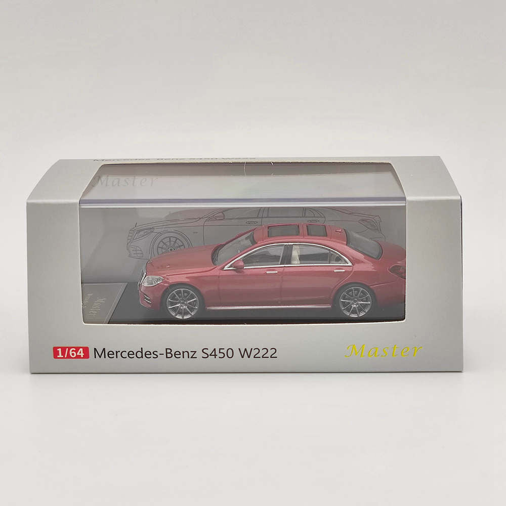 Voiture de police Mercedes-Benz S450 W222 1:64 Master Diecast Toys Modèles Collection Cadeaux 