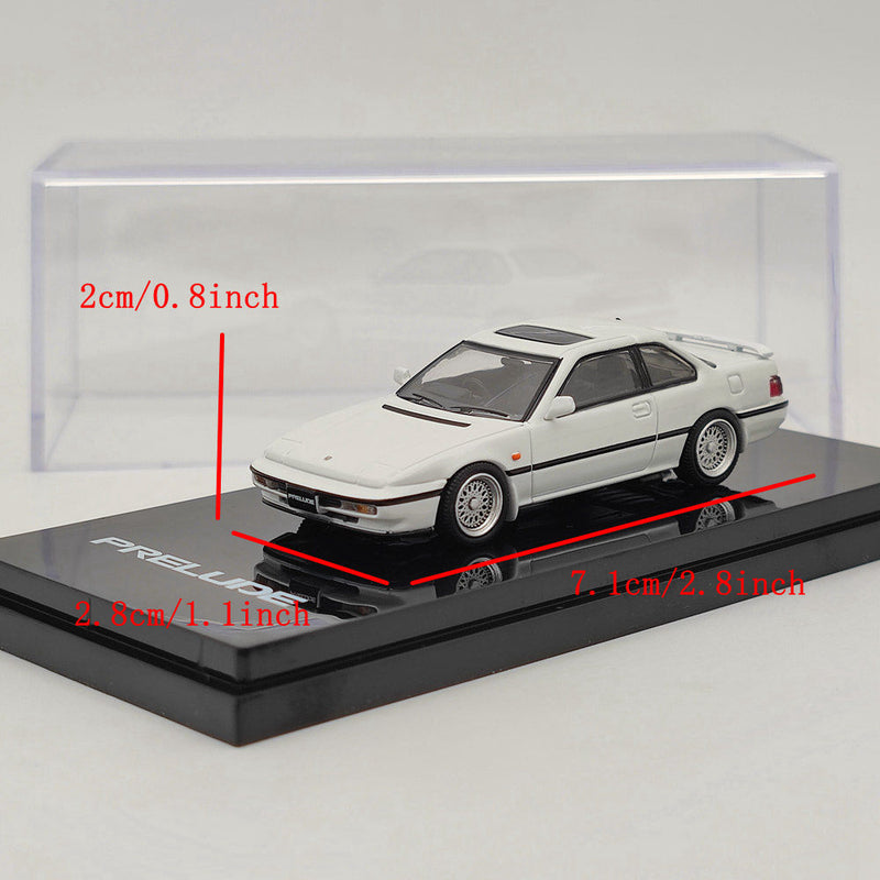 1/64 Hobby Japan Honda PRELUDE Si (BA5) 1989 Customized Ver. White HJ642002CW Diecast Toys Car Gift