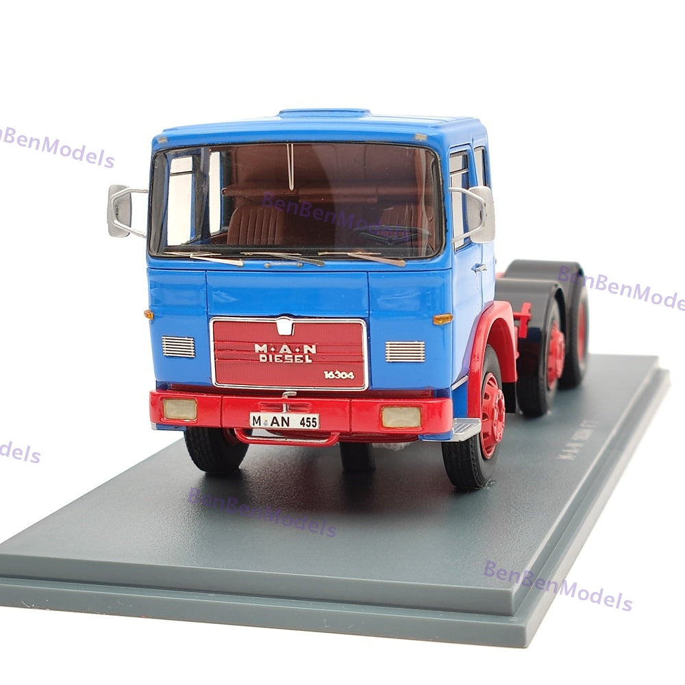 NEO 1/43 MAN 16304 F7 1968 Tractor Truck Blue Resin Model Car Limited Collection