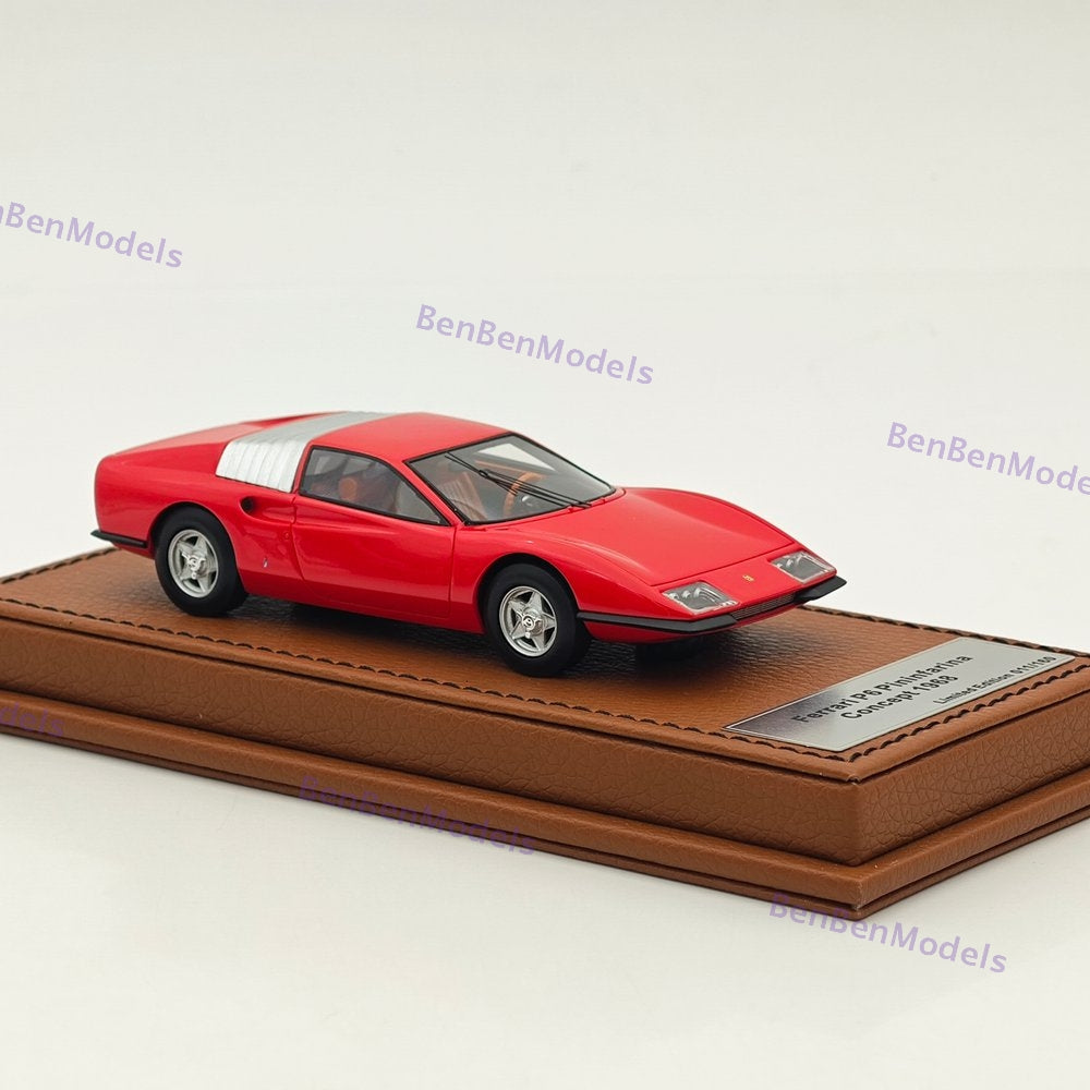 Tecnomodel 1/43 Ferrari P6 Pininfarina Concept 1968 Red Resin
