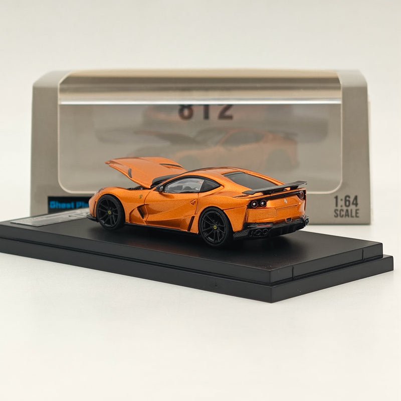 Little Toys 1/64 Ferrari 812 V12 Novitec Alloy Models Car Collection Orange