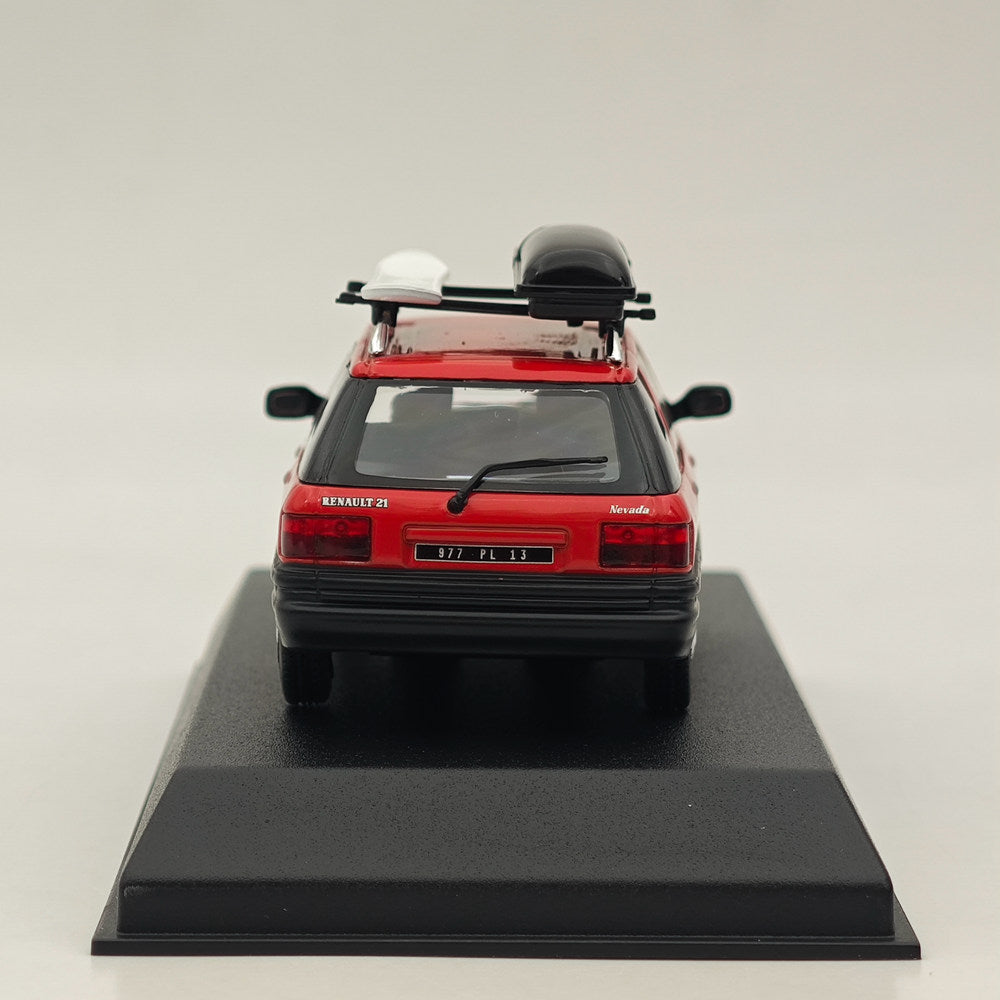 Modèle réduit de voiture moulé sous pression Norev Renault 21 Nevada rouge avec accessoires, 1989, 1/43