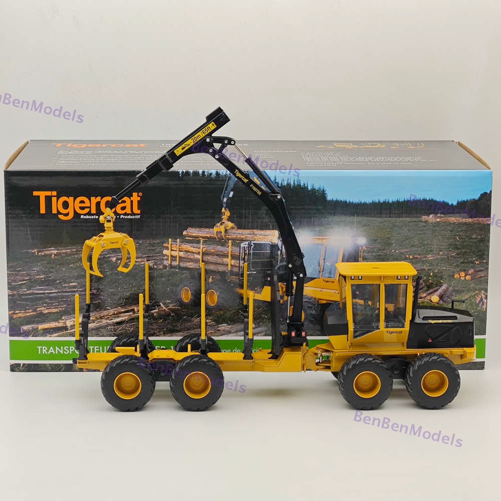 1/32 Tigercat TRANSPORTEUR FORESTIER 1075C Diecast Model Forwarder Truck