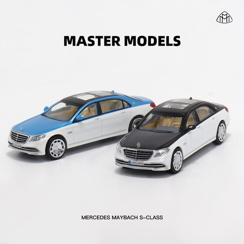 Master 1:64 Mercedes Benz Maybach S-Class S650 Diecast Toys Car Models Collection Miniature Hobby Gifts Double Color