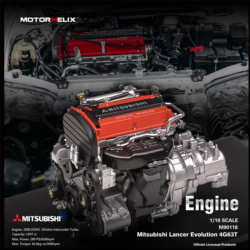 MH 1:18 S2000 F22c J S Raging 2 6L Devil Engine Car Model Engine