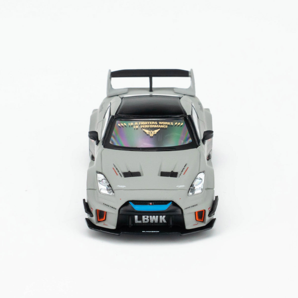 Minigt 1:64 GT R 35gt rr Combat Gray Lbwk Modified Alloy Car Model 1248
