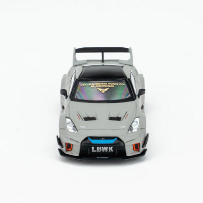 Minigt 1:64 GT R 35gt rr Combat Gray Lbwk Modified Alloy Car Model 1248
