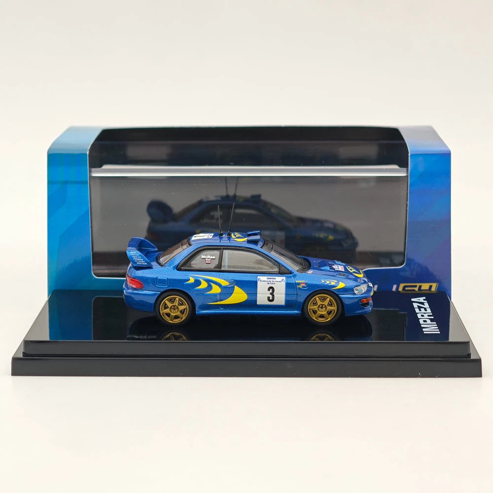 Hobby Japan 1:64 IMPREZA WRC 1997 #3 TOUR DE CORSE Winner Alloy Model HJR642041C