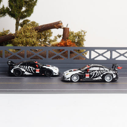 Decode 1:64 35gr-rr Bone Dragon Painting Gtr35 Alloy Diecast Car Model Collection Gifts