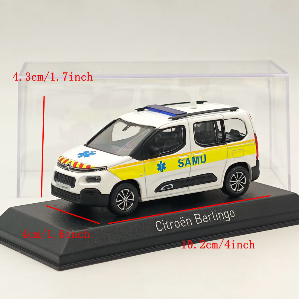 Norev 1/43 Citroën Berlingo SAMU Diecast Model Cars Collection Limitée Blanc