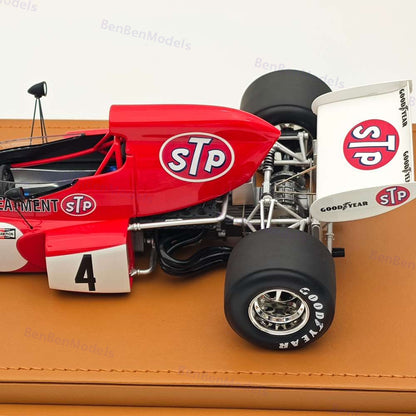 Tecno 1/18 March 721X 1972 Monaco GP Driver Niki Lauda #4 TM18-288D Ltd 100 Pcs