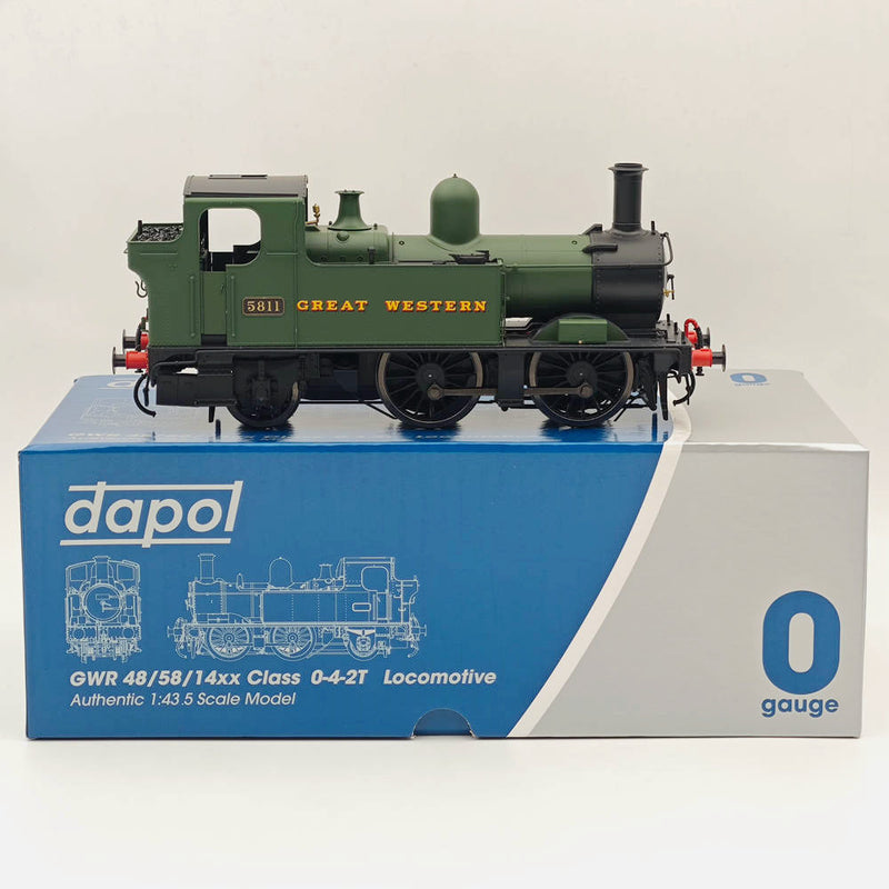 Dapol 7s-006-050 O Gauge 58xx Class Great Western Green 5811 21DCC -Locomotive