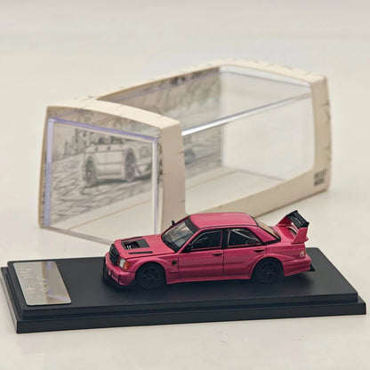Rhino Model RM 1:64 W201 190E Modified Open Hood Diecast Model Car Limited Collection