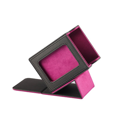 Upgraded Magnetic PU Vertical Deck Box with Front View Window for TCG CCG Sports Trading Cards