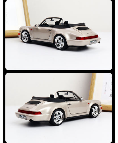 Norev 1:18 911 Speedster WTL 964 Carrera S Targa Alloy Car Model Limited Collectible