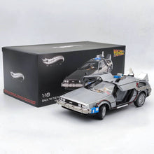 Hot Wheels 1/18 Elite Back To The Future Time Machine BCJ97 Diecast Model Car Collection Auto Gift In stock