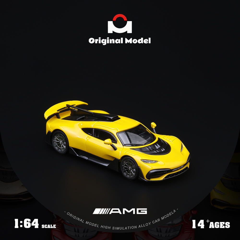 Pre order Original Model 1:64 AMG ONE Supercar yellow Limited Diecast Collectible