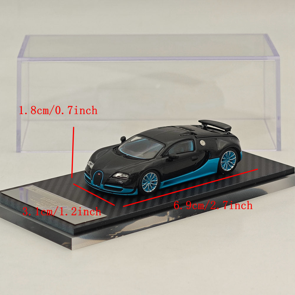 Mortal 1:64 Bugatti Veyron Super Sport Car Models Diecast Toys Collection Gifts Miniature Metallic Two-Tone