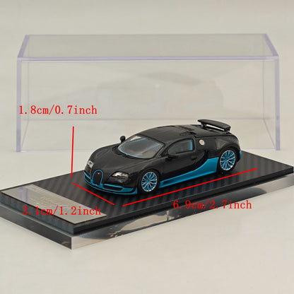 Mortal 1:64 Bugatti Veyron Super Sport Car Models Diecast Toys Collection Gifts Miniature Metallic Two-Tone
