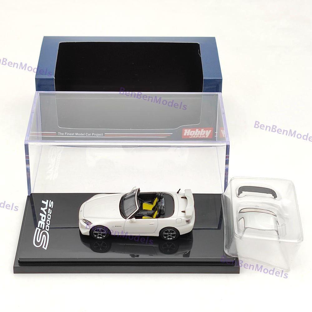 1/64 Hobby Japan S2000 Type S (AP2) Platinum White Diecast Model HJ641020SPW