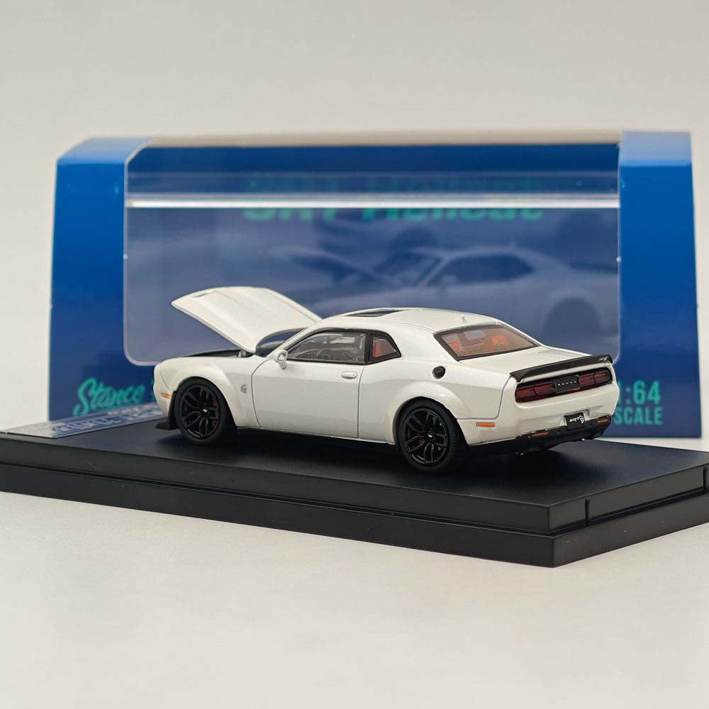 Stance Hunters 1/64 Dodge SRT Hellcat White Diecast Models Car Collection