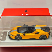 CE 1/18 Ferrari SF90 Spider Supercar Car Yellow Resin Model Limited Collection