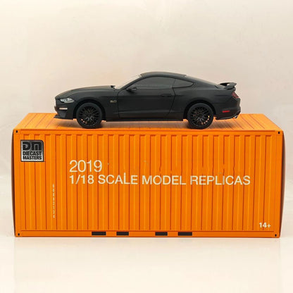 DM 1/18 2019 GT Matte Black LHD with Widebodykit Pack Diecast Model Car Miniature