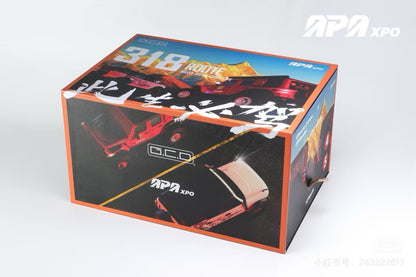 GCD 1:64 Route 318 2-Car Set w/Figure & Accessories 2025 APAxpo Foshan Car Model