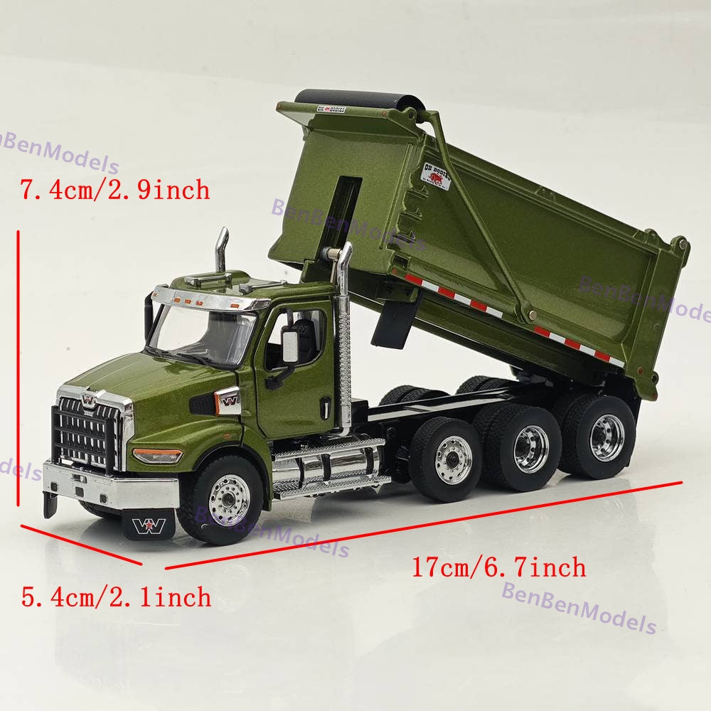 1/50 DM WESTERN STAR 49X SBFA OX BODIES STAMPEDE DUMP TRUCK Olive Green 71086