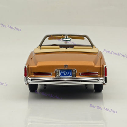 1/18 Bos Eldorado Convertible 1976 Metallic Bronze Resin Model Car