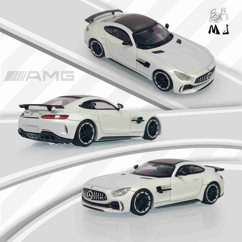 Pre-sale MJ 1/64 Mercedes Benz AMG GTR Double Door Diecast Car Models Collection Gifts Limited Edition