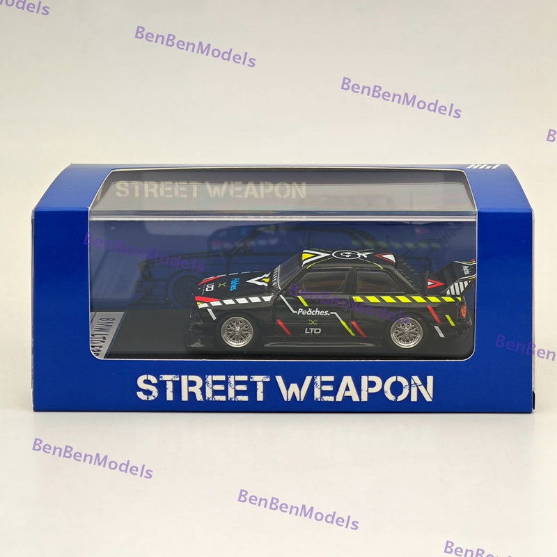 1/64 STREET WARRIOR SW BMW LTO E30 M3 Peaches Diecast Models Car Collection