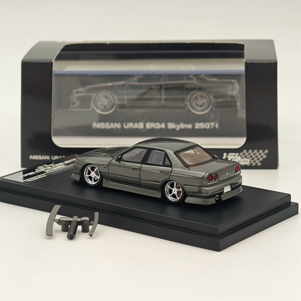 Mortal & OM 1:64 Nissan ER34 uras SKYLINE Miniature Diecast Toys Car Models Hobby Collection Gifts Limited 699
