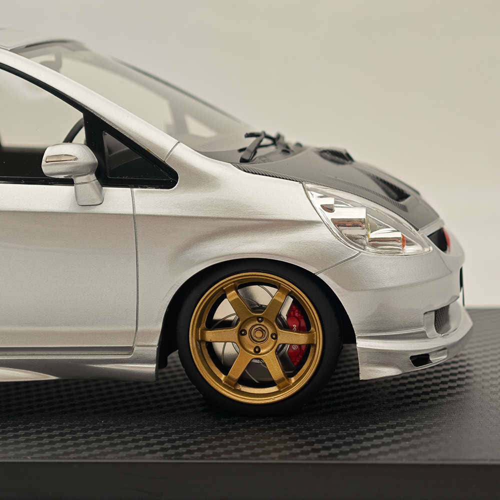 Stance Hunters 1/18 Honda Fit JAZZ Mugen Version Silver
