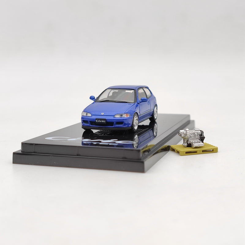 Hobby Japan 1:64 Honda Civic EG6 SiR Ⅱ With Engine Display Model Car HJ641017GBL