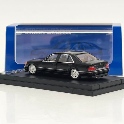 1/64 SW Benz S600 W140 Tiger Head Running S-Class Original Wheels Diecast Model