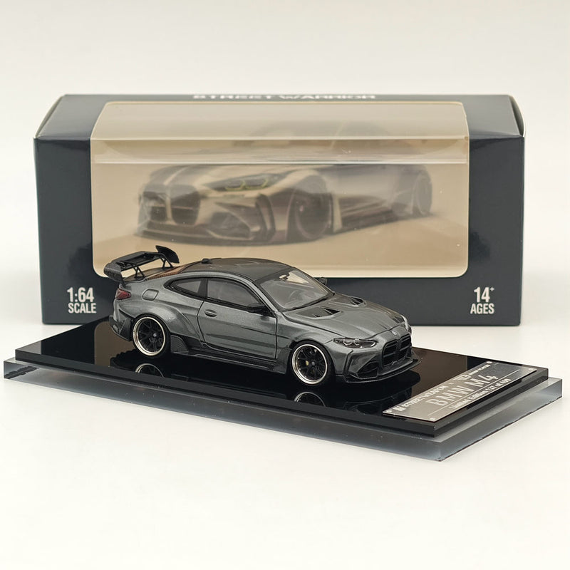 SW 1:64 BMW G82 M4 ADRO BODY KIT Coupe Sports Model Diecast Metal Car Gray