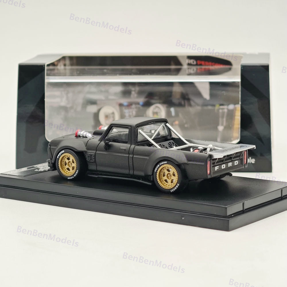 1:64 SW Ford F-150 Performance Hoonigan 1977 Black Diecast Model Car Collection In Stock - US