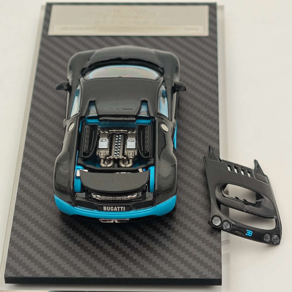 Mortal 1:64 Bugatti Veyron Super Sport Car Models Diecast Toys Collection Gifts Miniature Metallic Two-Tone