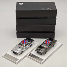 Mini Forge 1:64 General Lee Charger 1969 Limited Chrome Silver & Chrome Silver-Gray Edition Diecast Model Car