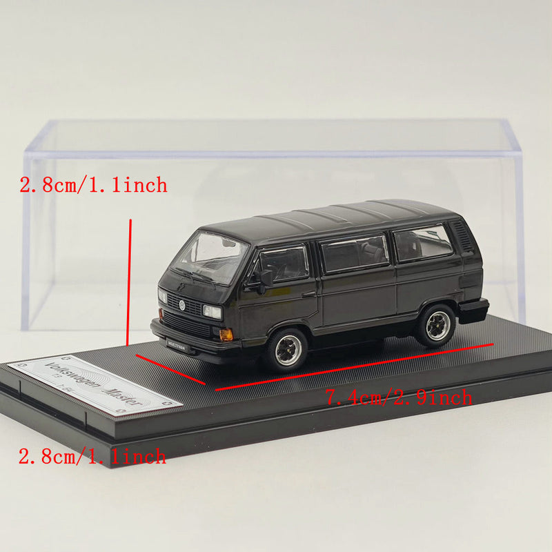 Master 1:64 Porsche B32 & VW T3 Multivan 1985 Van HellaFlush Diecast Toys Car Models Miniature Hobby Exquisite Gifts