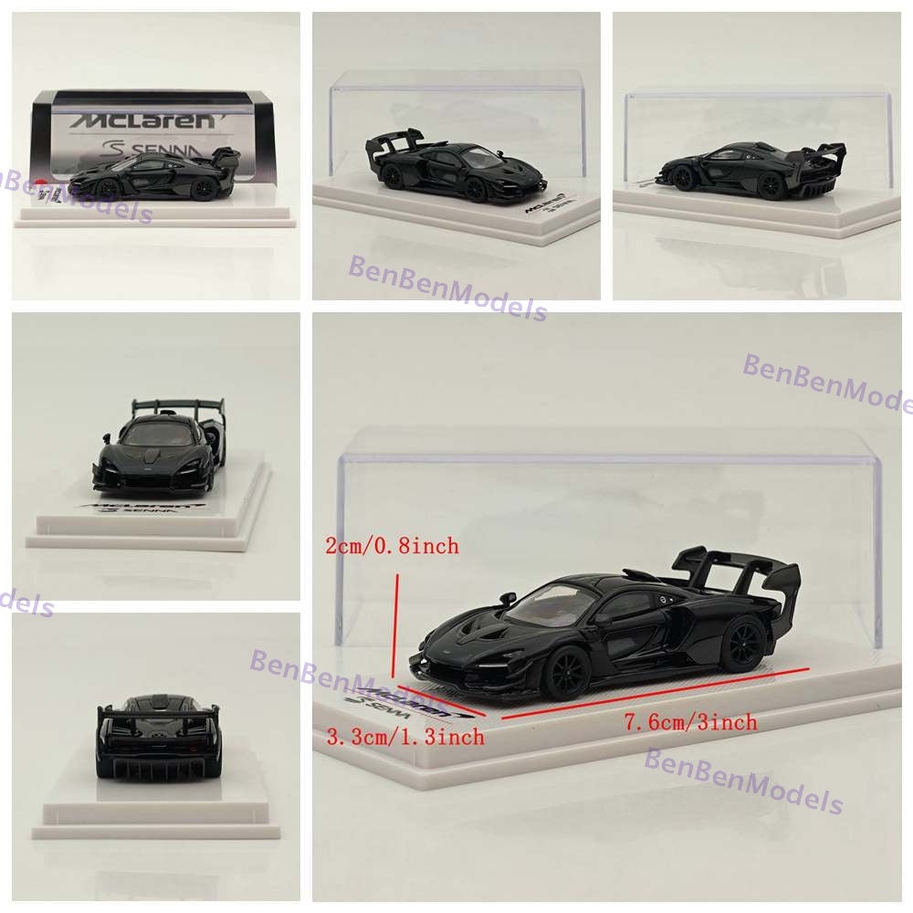 1/64 CM Mclaren Senna GTR Racing Sports Diecast Metal Car Ornaments Supercar