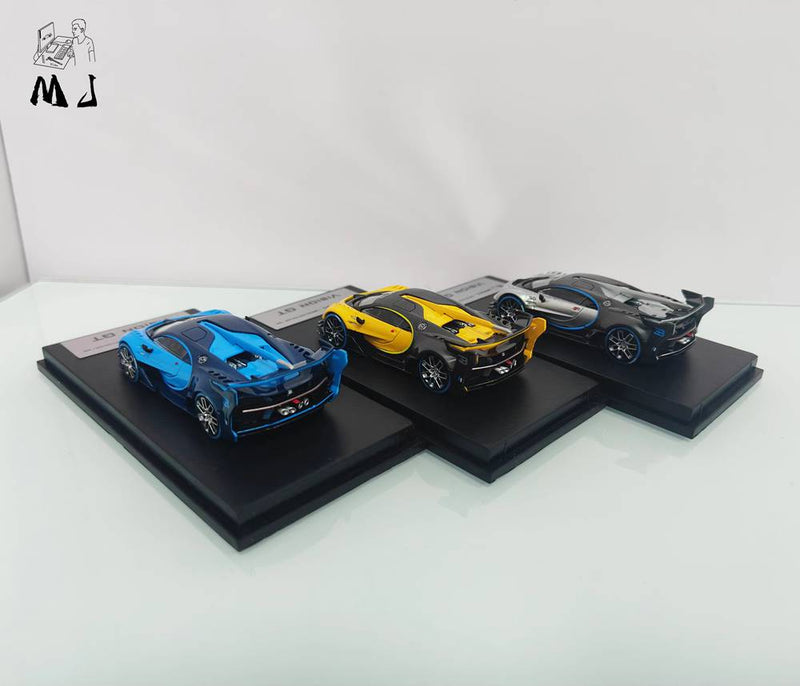 MJ 1/64 Bugatti VisonGT Miniature Diecast Toys Car Models Collection Gifts Limited Edition