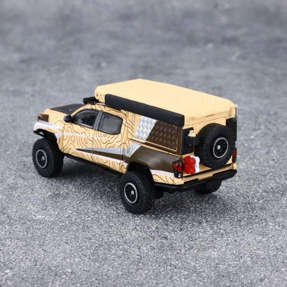 Model 1:64 Collectible Toyota Tacoma Off-Road Camper GCD Car Diecast Gifts