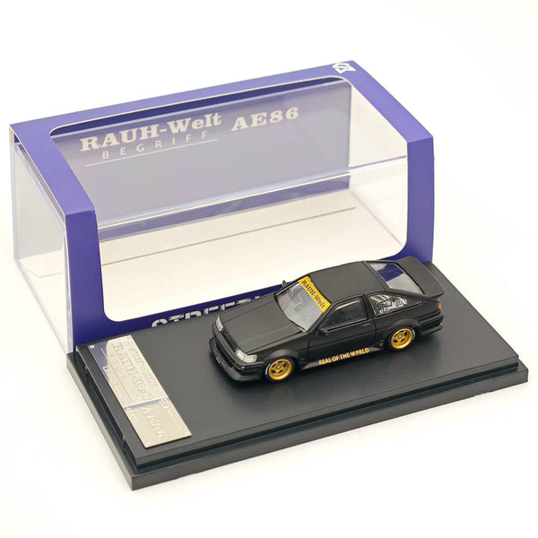 1/64 STREET WARRIOR RWB AE86 Matte Black Diecast Models Car Limited Collection